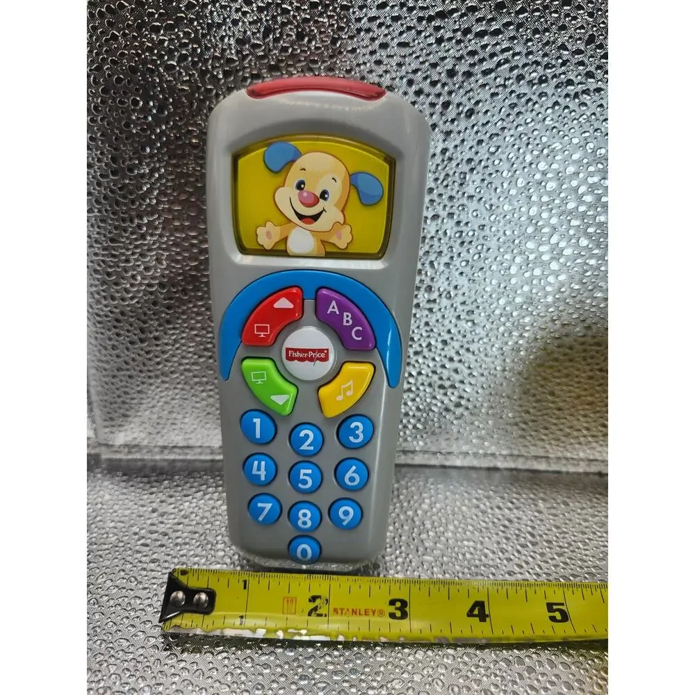 Fisher-Price Laugh &‎ Learn Puppy’s Remote Pretend TV Control Music Tested Gray